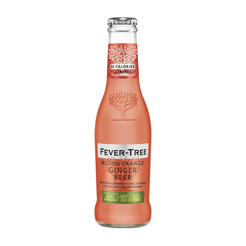 Fever Tree Blood Orange Ginger Beer, 12 oz × 4