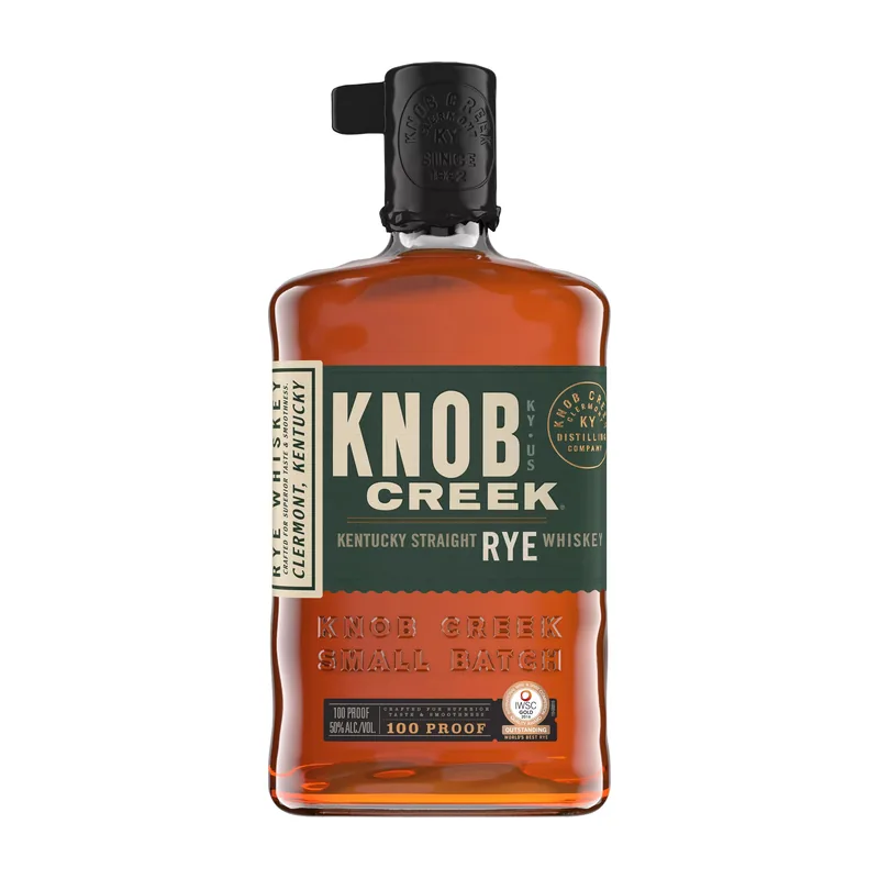 Knob Creek 100 Rye Whiskey, 375 ml × 9