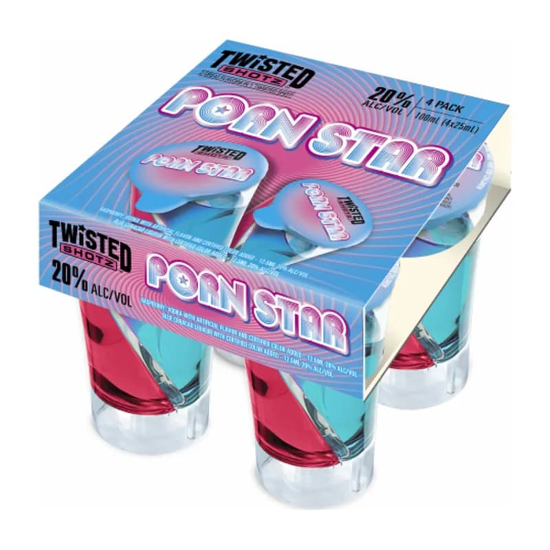 Twisted Shot Porn Star, 50 ml × 4